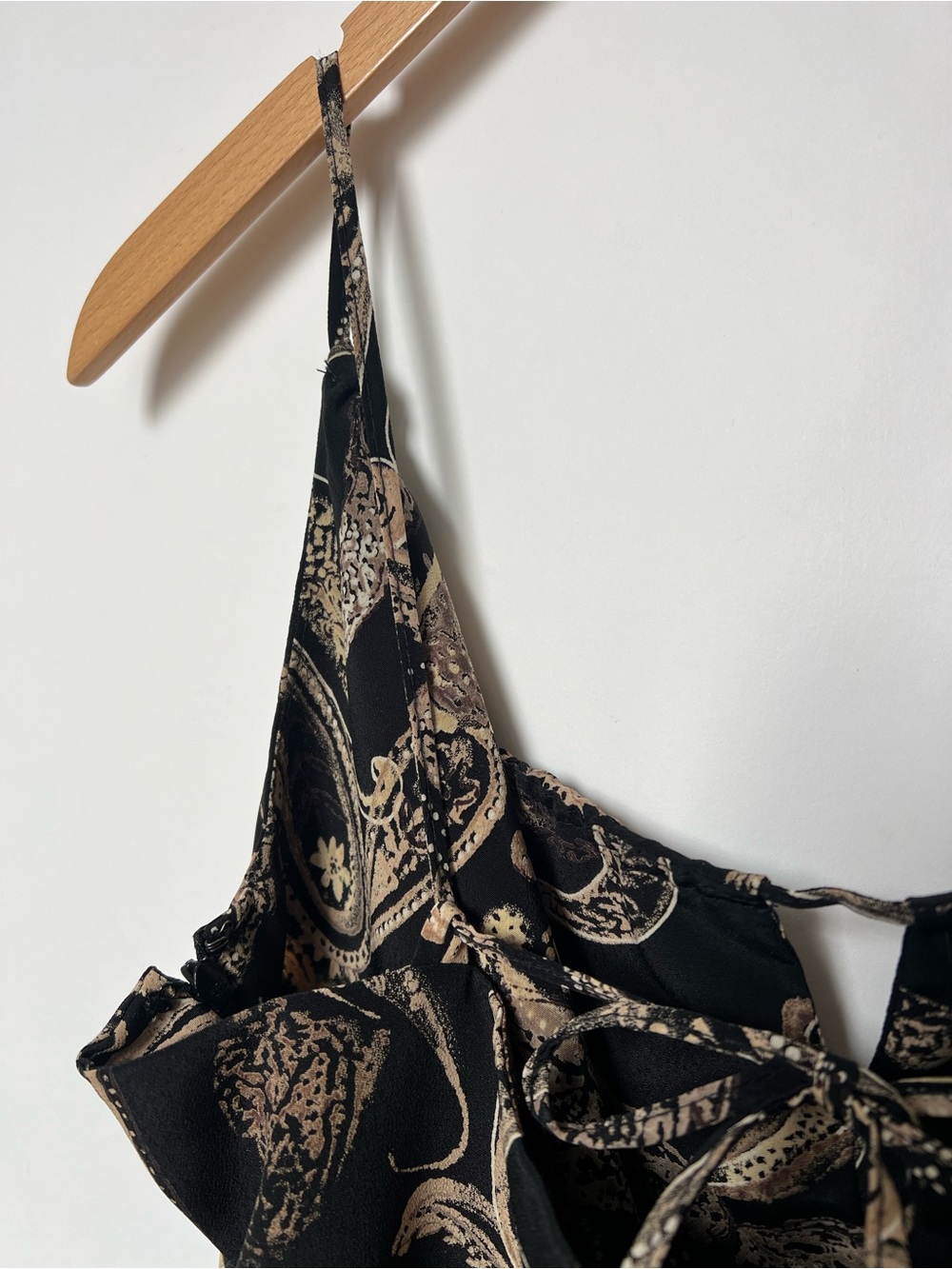 Vintage 90s Express World Brand Paisley Babydoll Slip Dress 9/10 - Picture 7 of 10